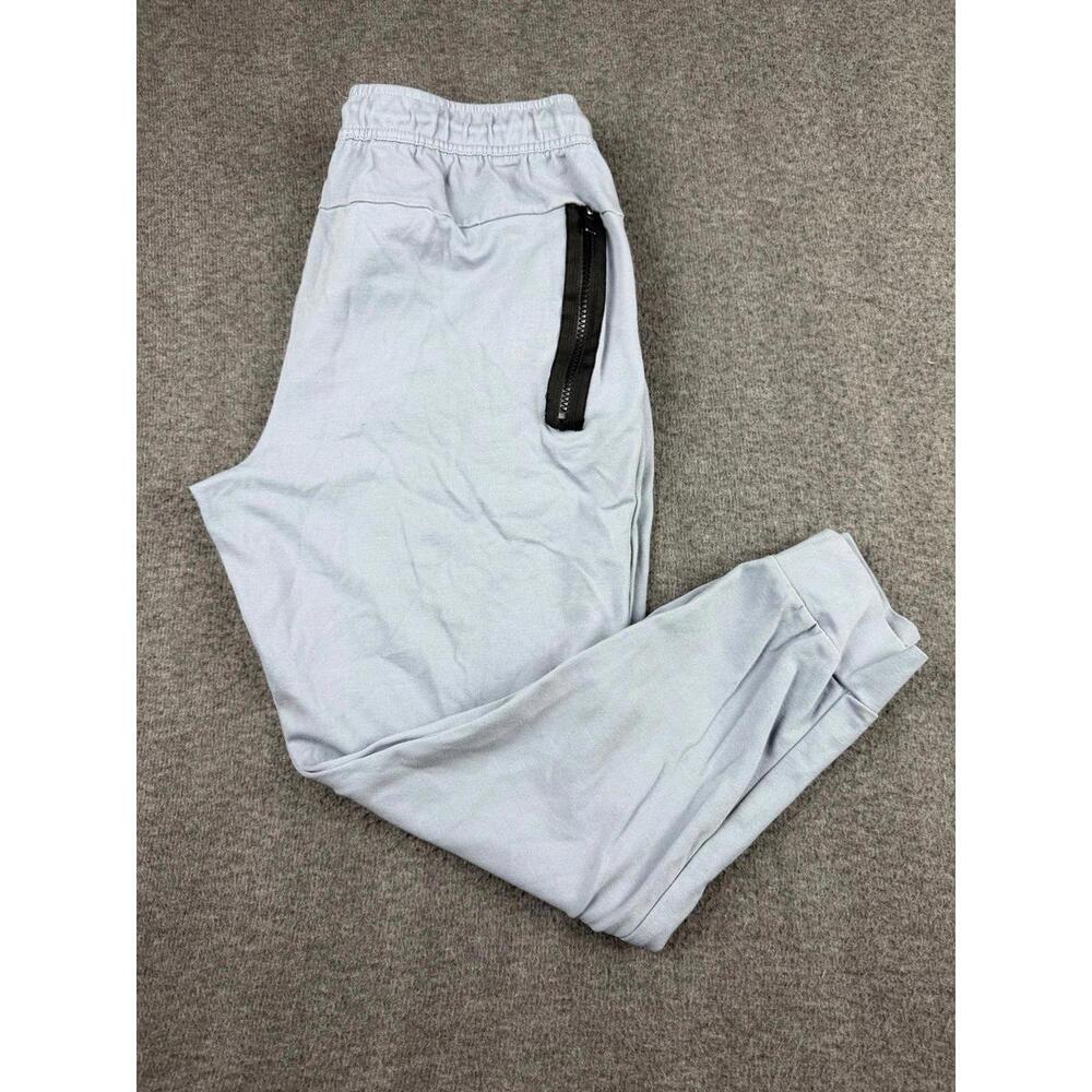Apana Women's Light Gray Jogger Pants Elastic Waistband Zipper Pocket Size Large